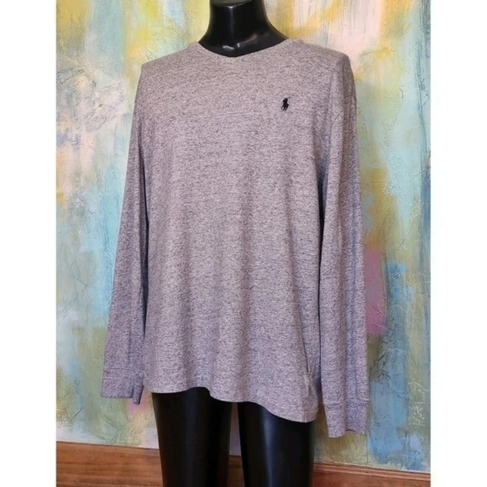 XL T Shirt Gray Ralph Lauren Pony Excellent